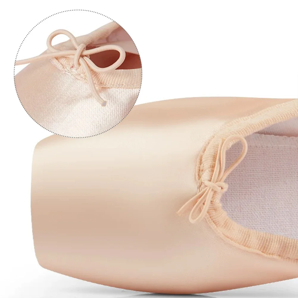 Child Adult Ballet Shoes with Ribbons Satin Girls Ballerina Ballet Pointe Shoes Practise Ballerina Shoes Women Dance Shoes