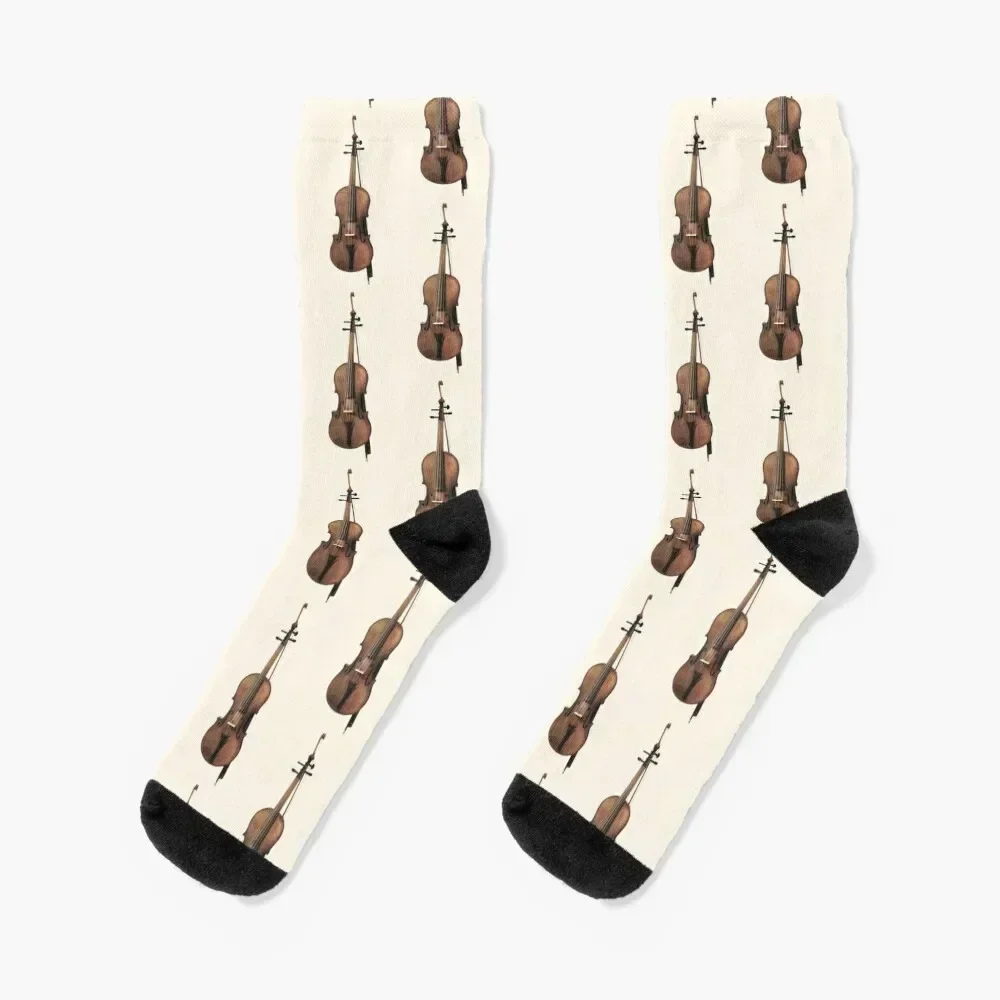 

Violin Drawing Socks Hiking boots Novelties Woman Socks Men's