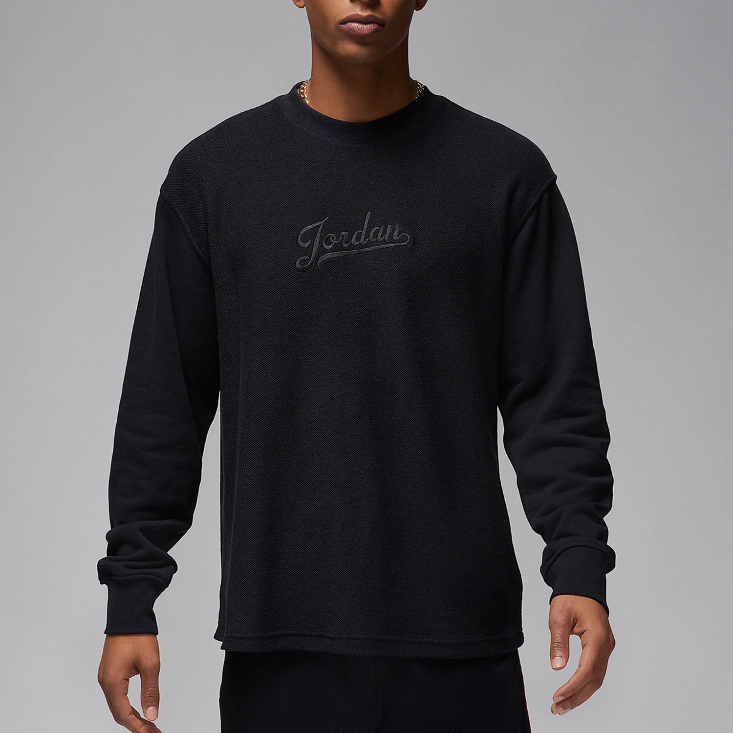 

Nike genuine JORDAN men's knitted casual round neck pullover sweatshirt FN4608-010