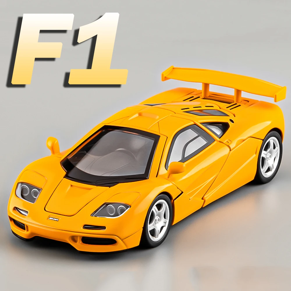 

1:32 F1 720S модель игрушечного спортивного автомобиля из сплава, литой под давлением звук, свет, двери, открытая коллекция суперкары с откатным механизмом для детей, подарки бойфренду