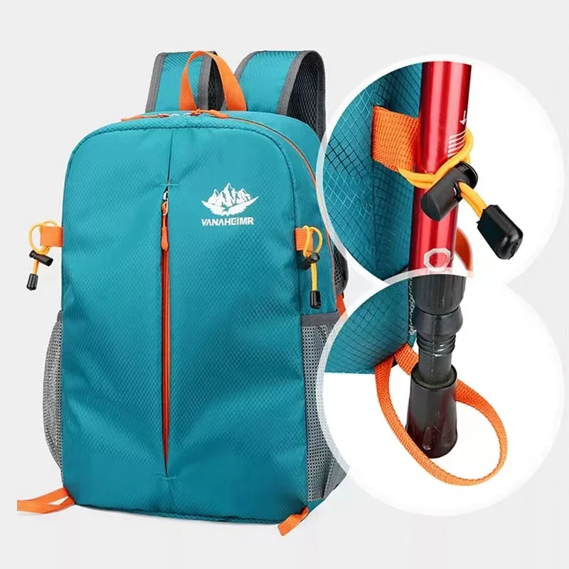 Mochila impermeável pequena ultraleve, bolsa de viagem ao ar livre dobrável para homens, escalada sacos de grife unisex caminhadas mini mochilas