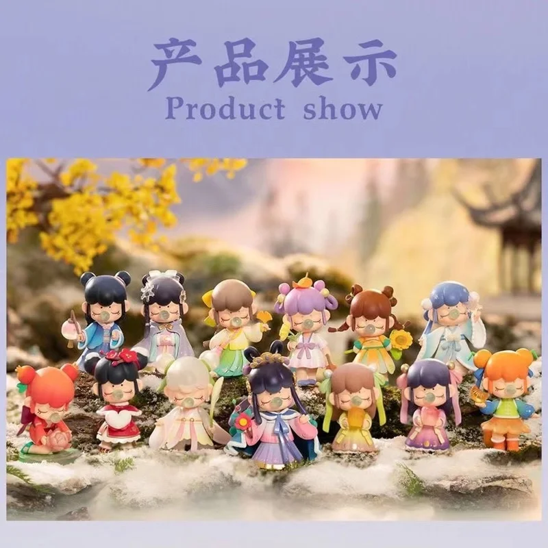 Original Rolifeed Nanci 24 Solar Terms Autumn Harvest Winter Storage Blind Box Figures Girl Ancient Style Doll Decorative Toys