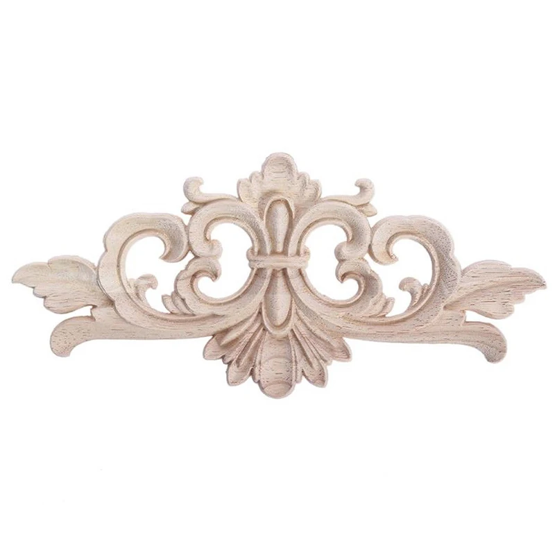 Classic Wood Carved Corner Applique Frame Vintage Furniture Decorations DIY Craft Furniture Decoration Accessories