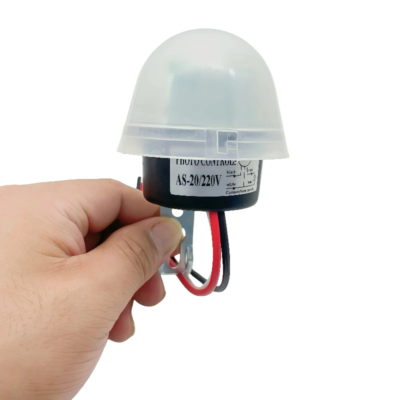 Fully automatic light control switch, high-power AS-20, rainproof light control sensor, 220V