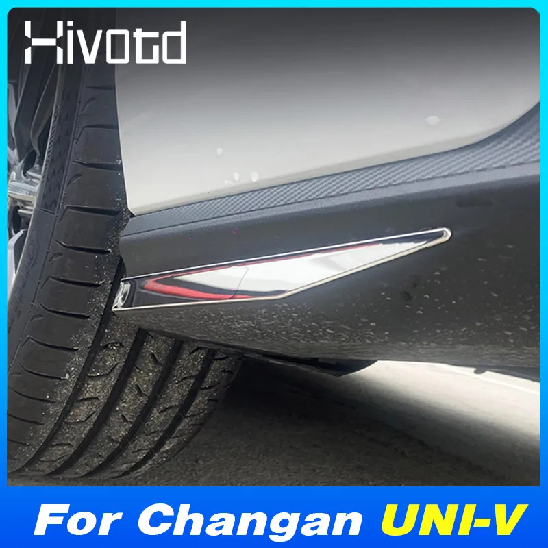 

Car Rear Bumper Corner Protector Cover Stainless Steel Decoration Parts For Changan UNI-V 2022-2023 Exterior Accessories Styling