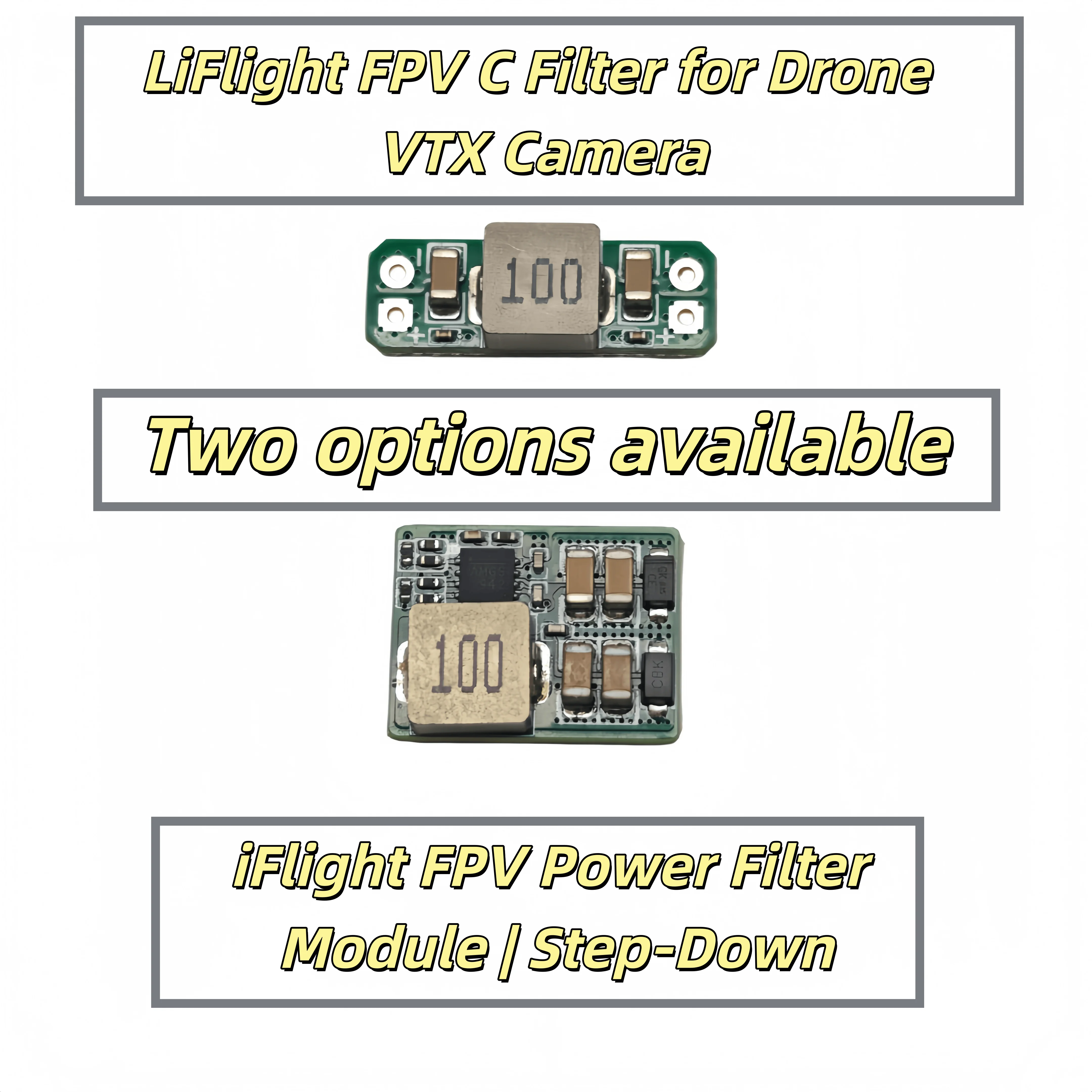 IFlight Input 6-26V Output 5/12V 2~3A Step-Down Filter LC Filter 3A 50V for FPV Racing Drone VTX Camera DJI O3 Air Unit