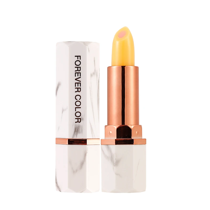 Lápiz labial mágico de Color melocotón blanco, bálsamo labial de larga duración, maquillaje hidratante y nutritivo, cambio de temperatura, Color cosmético para el cuidado de los labios