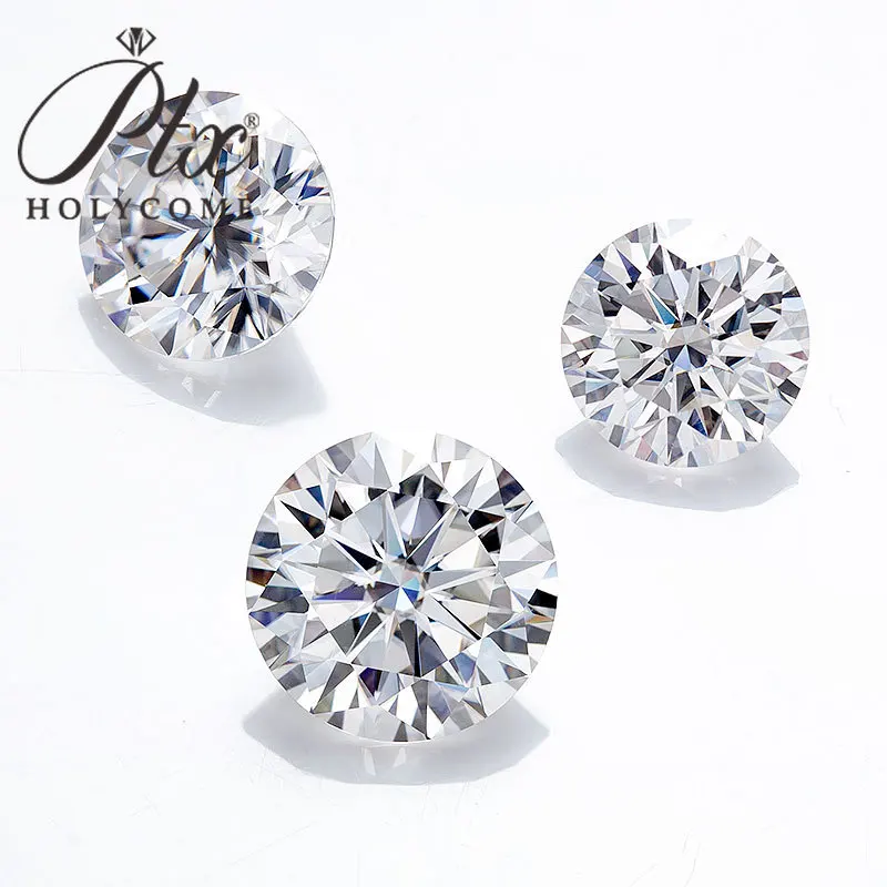 

All Sizes Hot Sale 6D Super White Brilliant Round Cut Wholesale Moissanite VVS GRA Certificated Diamond Beads for Jewelry Making