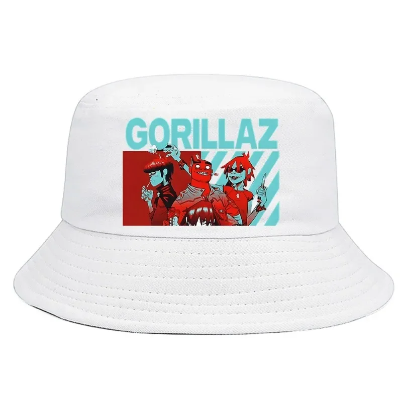 Goriiiaz Feels Goods Bucket Hat Fashion Summer Foldable Bucket Hat Man Women Daily Unisex Outdoor Sunscreen Fishing Hunting Cap