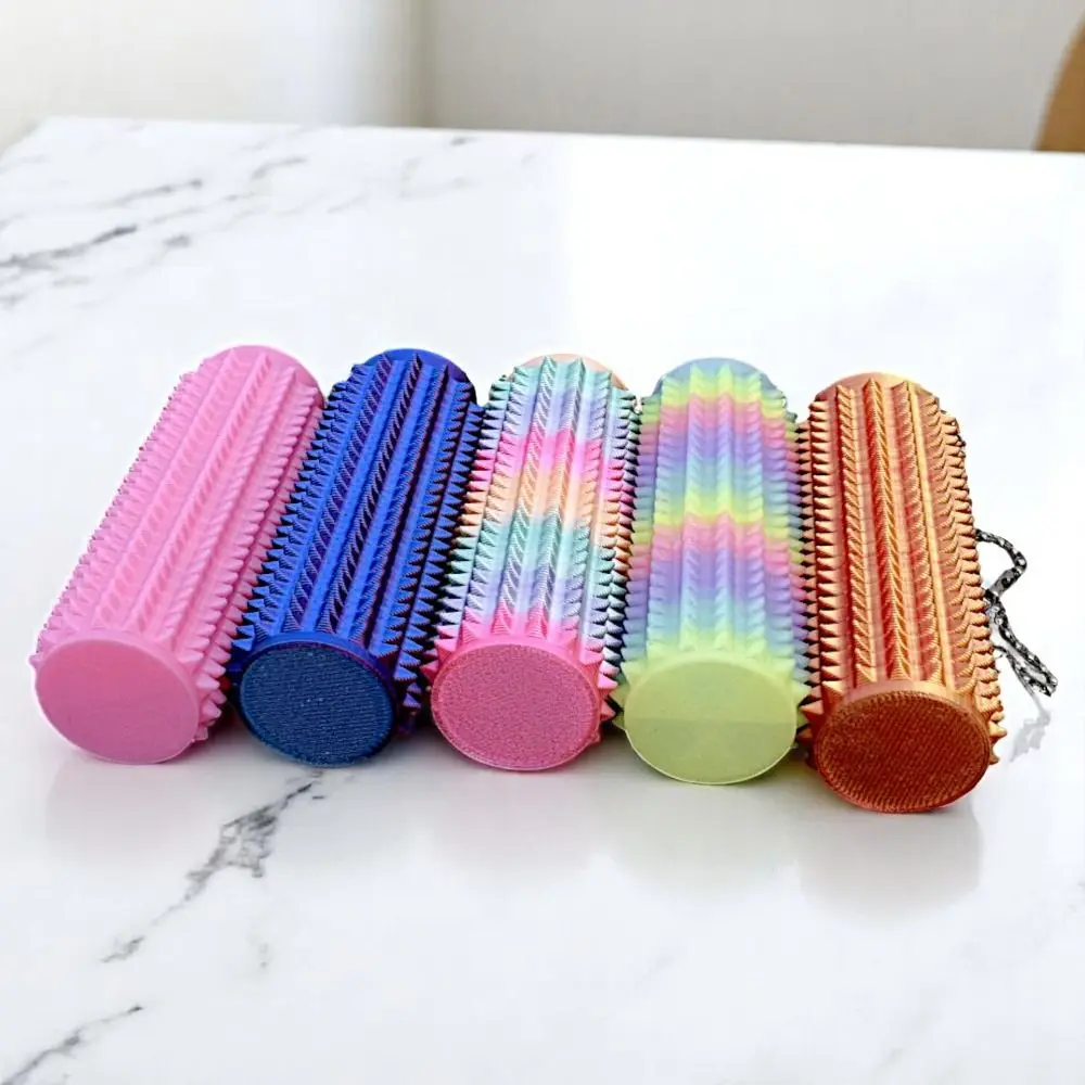 Chaveiro sensorial tátil sem bpa, portátil, texturizado, brinquedo de aperto pontiagudo, estimulação sensorial, clipe, chaveiro, mesa de escritório