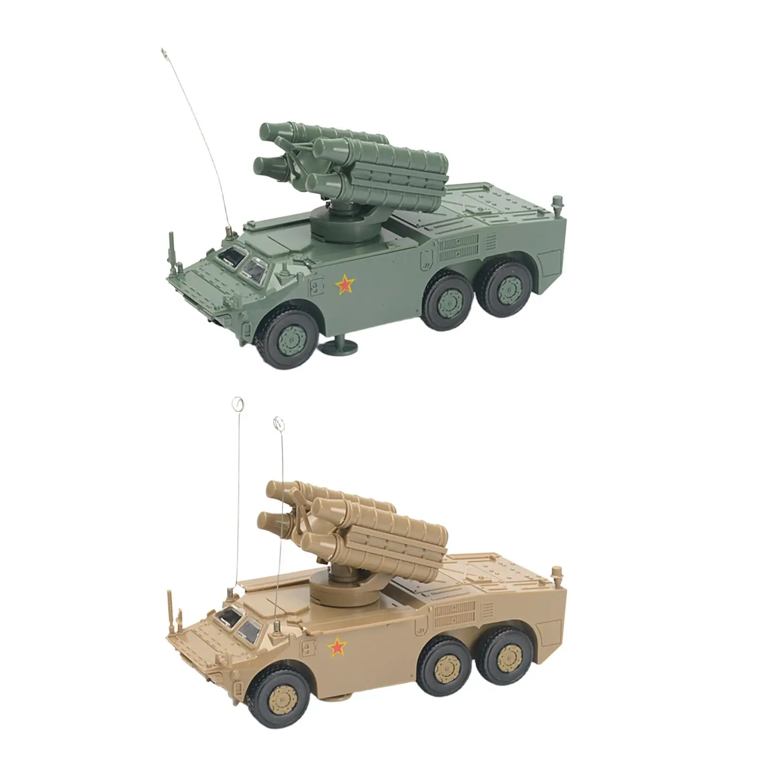 1:72 Armored Vehicle Model Kits Miniature Car Toy 4D Assemble Vehicle for Display Adults Keepsake Collection Party Favors