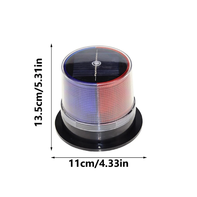 Sicurezza avvertimento strobo solare Luce lampeggiante Base magnetica Strobo Luce 601E
