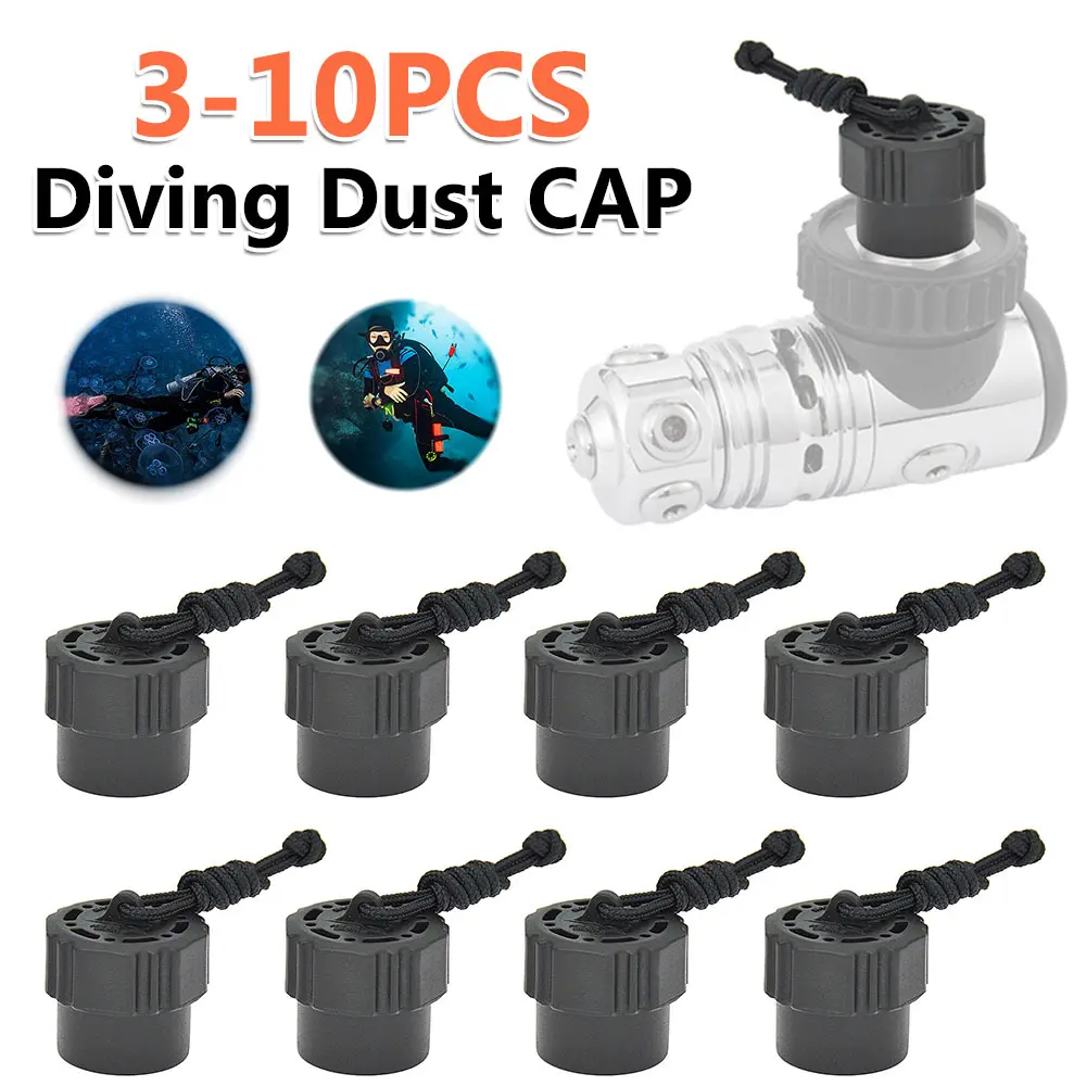 

Пылезащитный колпачок для дайвинга, клапан бака для подводного плавания, пылезащитная заглушка, защитная крышка с резьбой для регулятора сцены Din 1ST