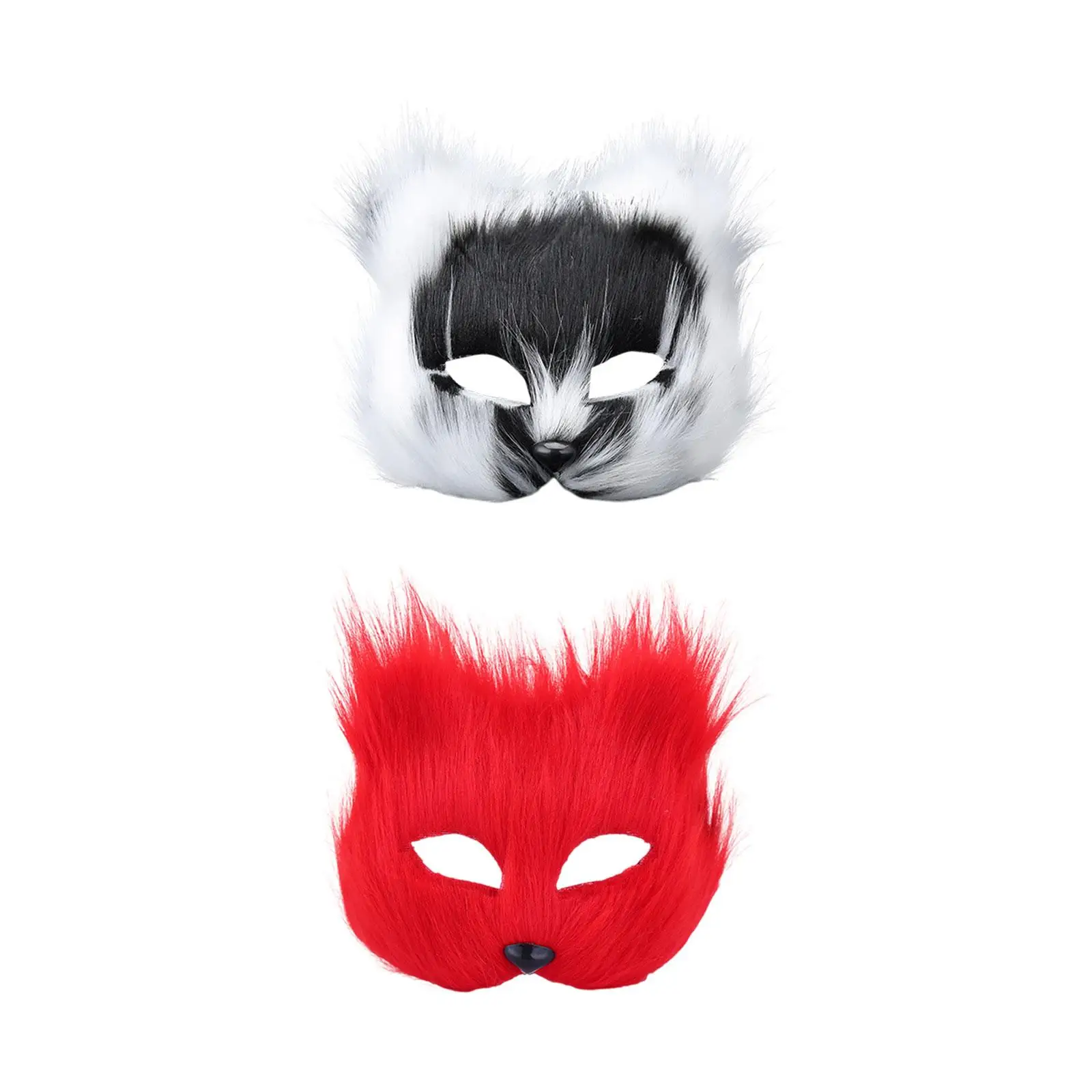 Halloween Gesichtsmaske Halbgesicht Tiermaske Cosplay Erwachsene Gesichtsbedeckung Karneval Maske für Karneval Nachtclub Urlaub Abschlussball