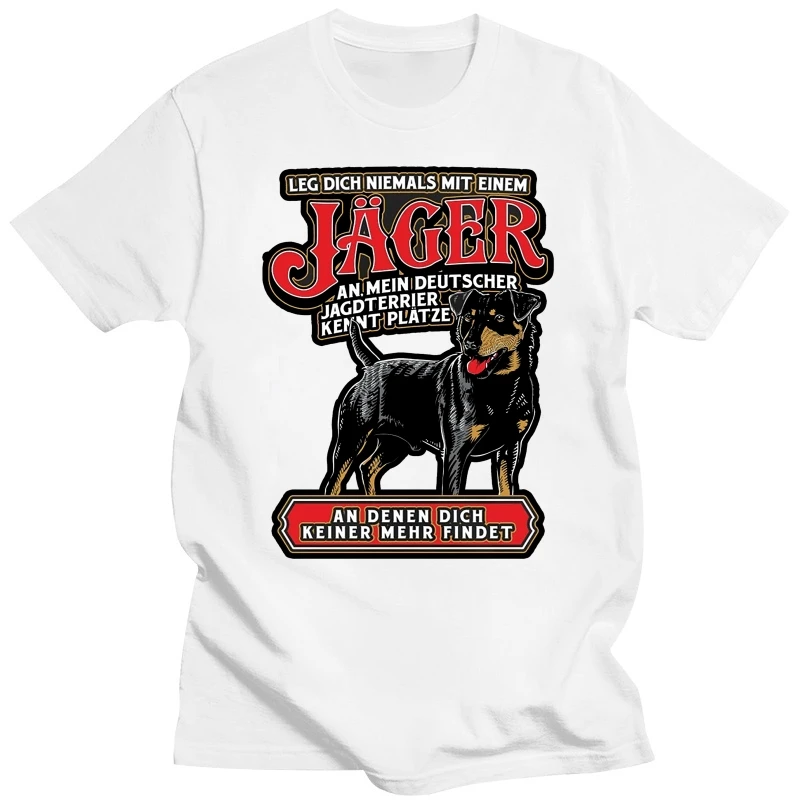 T-Shirt Hunter German Hunt Terrier Dog Hunting Hunt Hunting Dog Forest Forestry S - 8Xl Style Round Tee Shirt