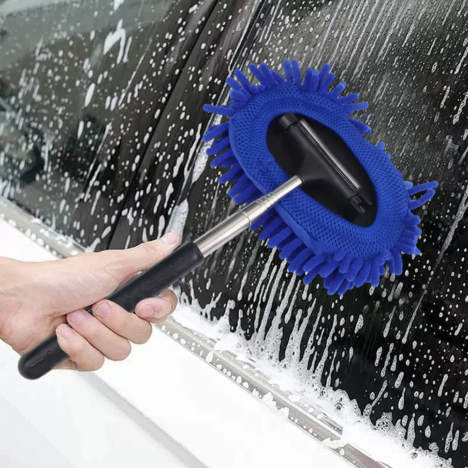 Эргономичный дизайн, инструмент для чистки автомобиля, пыль внутри и снаружи, очиститель лобового стекла 3 в 1, функция 3 в 1
