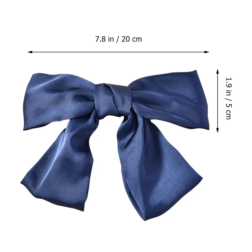

2 Pcs Bow Hairpin Women Headdress Cute Clips Styling Girls Hair Decorations Silk Comfortable Adorable Daily Use Gifts