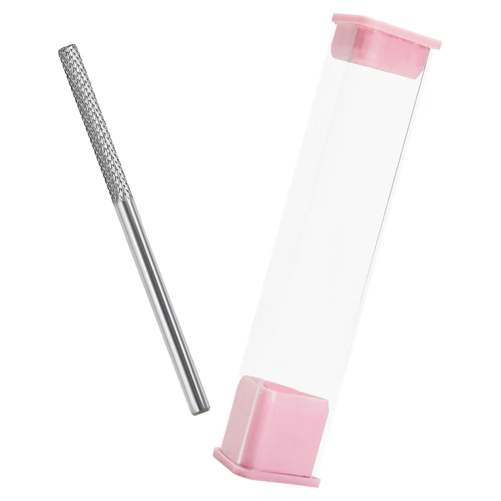 Forets à ongles en carbure pour manucure, outil de meulage en acier au tungstène, tête de marche, traitement de Surface lisse électrique