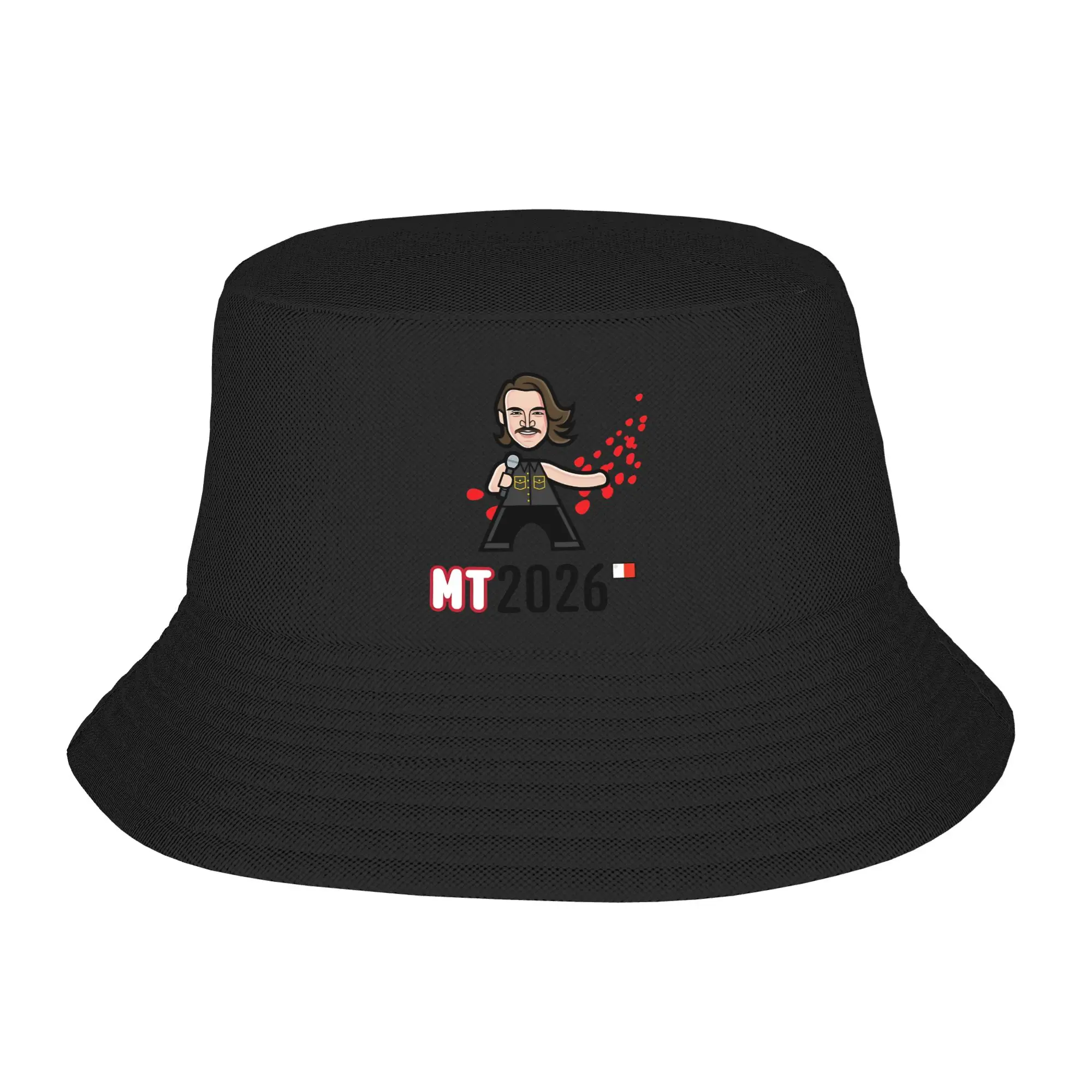 Malta 2026  Eurovision Song Contest 2026 ESC2026 Bucket Hats Gifts For Kid Lovely  Vocation Caps For Travel Lightweight