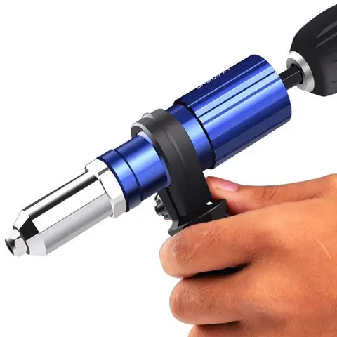 전기 리벳 건 어댑터 2.4mm-4.8mm 리벳 너트 건 드릴 어댑터 무선 리벳 팅 도구 삽입 너트 당겨 리벳 도구