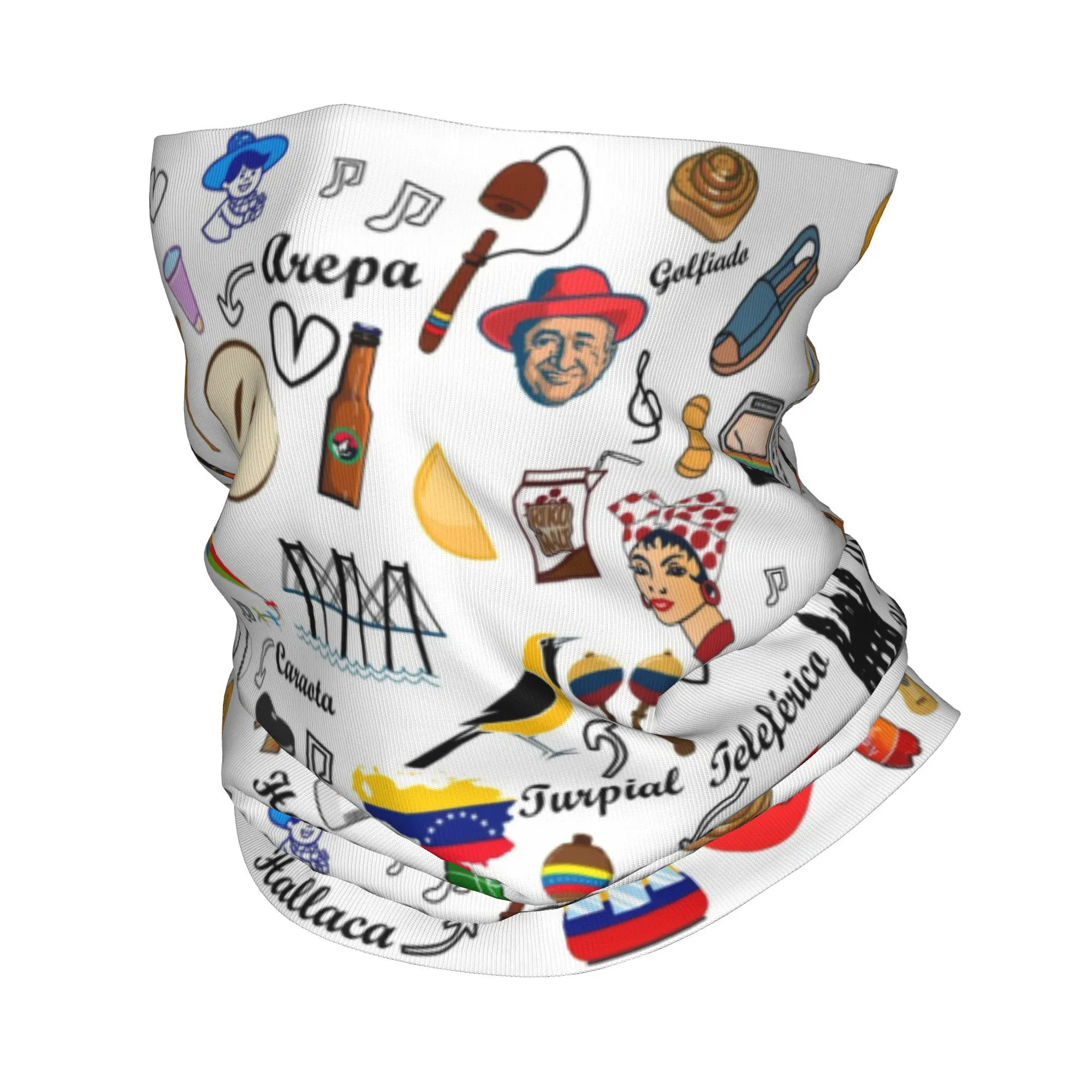 

Венесуэли чувства бандана, гетры с принтом, шарф с запахом, универсальный велосипедный шарф для бега, унисекс, для взрослых, моющийся