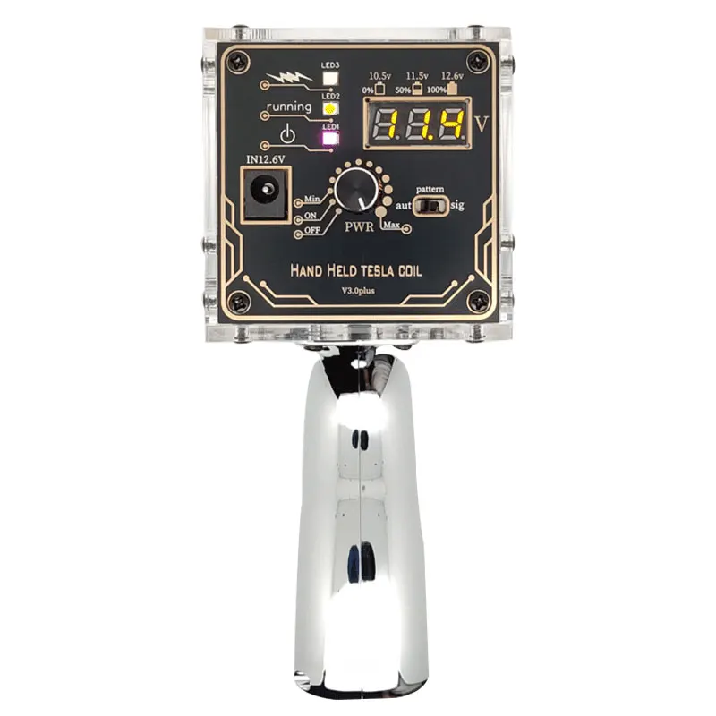 80W 6A Handheld Arc Magnetic Energy High Voltage Generator Artificial Lightning For Tesla Coil Third Generation Enhanced image 5