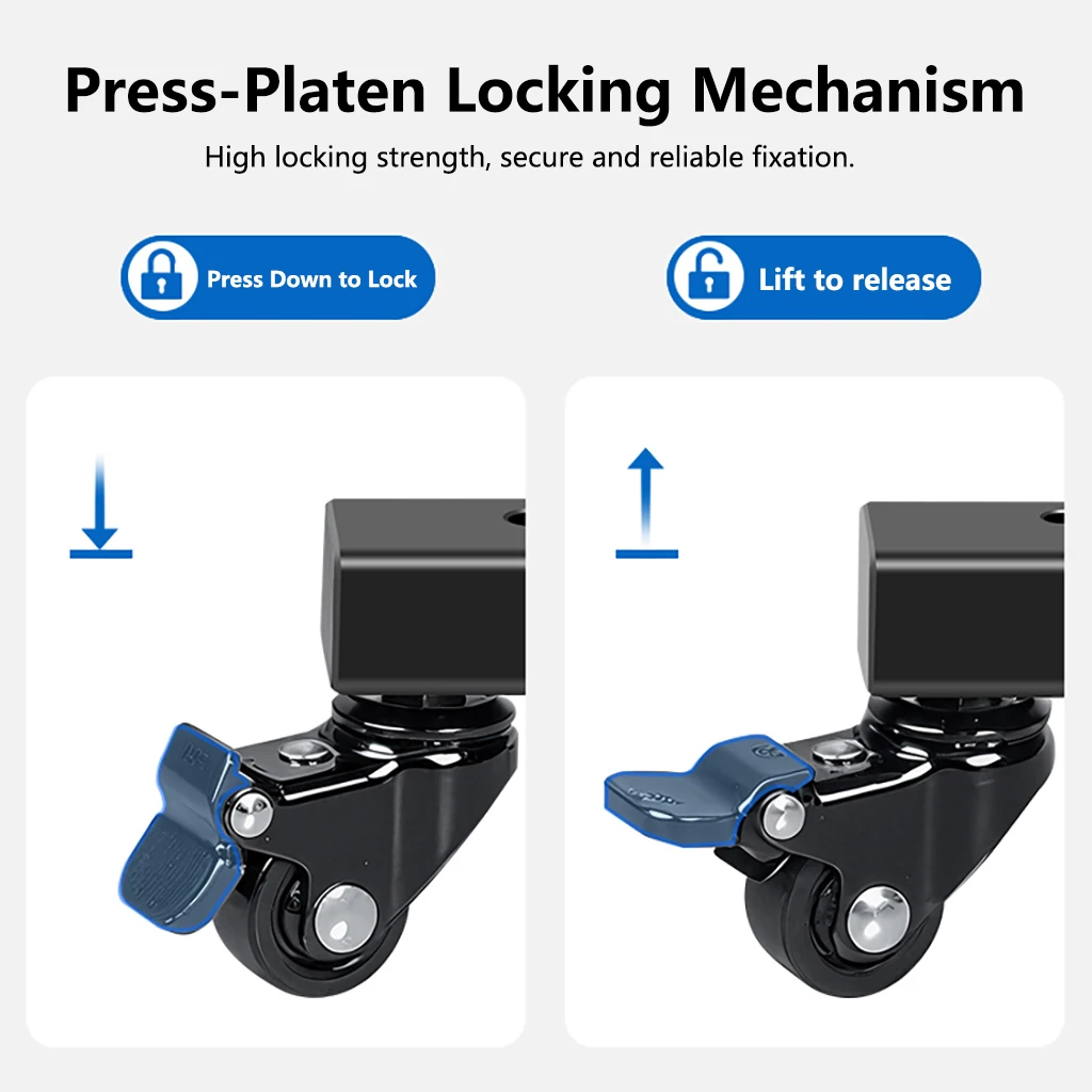 Heavy Duty Kamera Stativ Dolly Räder für Canon Nikon DSLR Kamera Video Stand Aluminium Legierung Stativ Zubehör – Detail 9