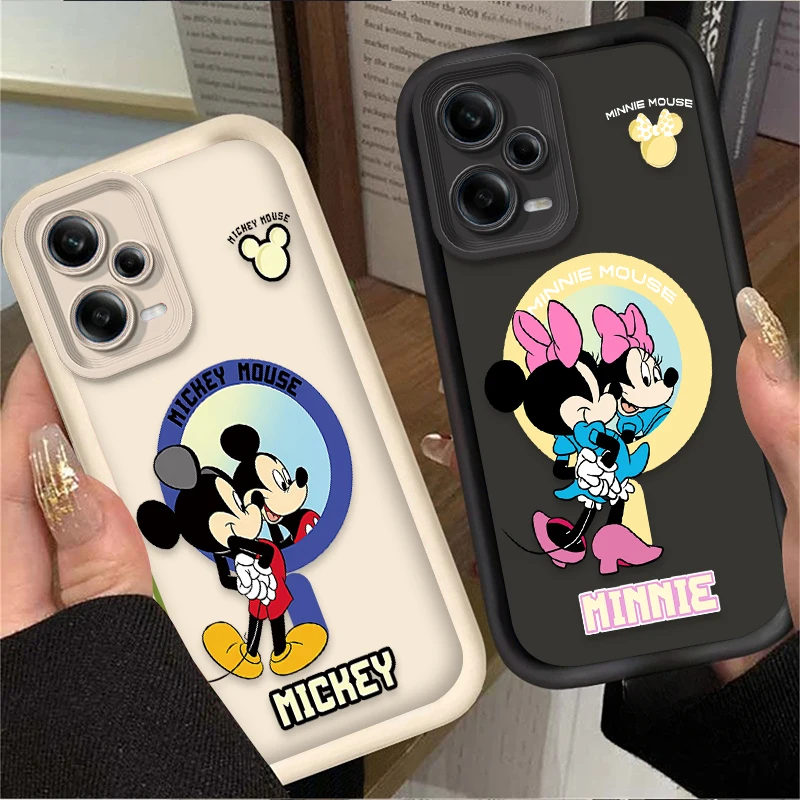 Cute Disney Mickey Minnie Mouse Case for Xiaomi Redmi Note 13 12 11 Pro Plus 4G 5G 12S 11S 10S 10 9 9S Redmi 14C 13C 12C A3 12