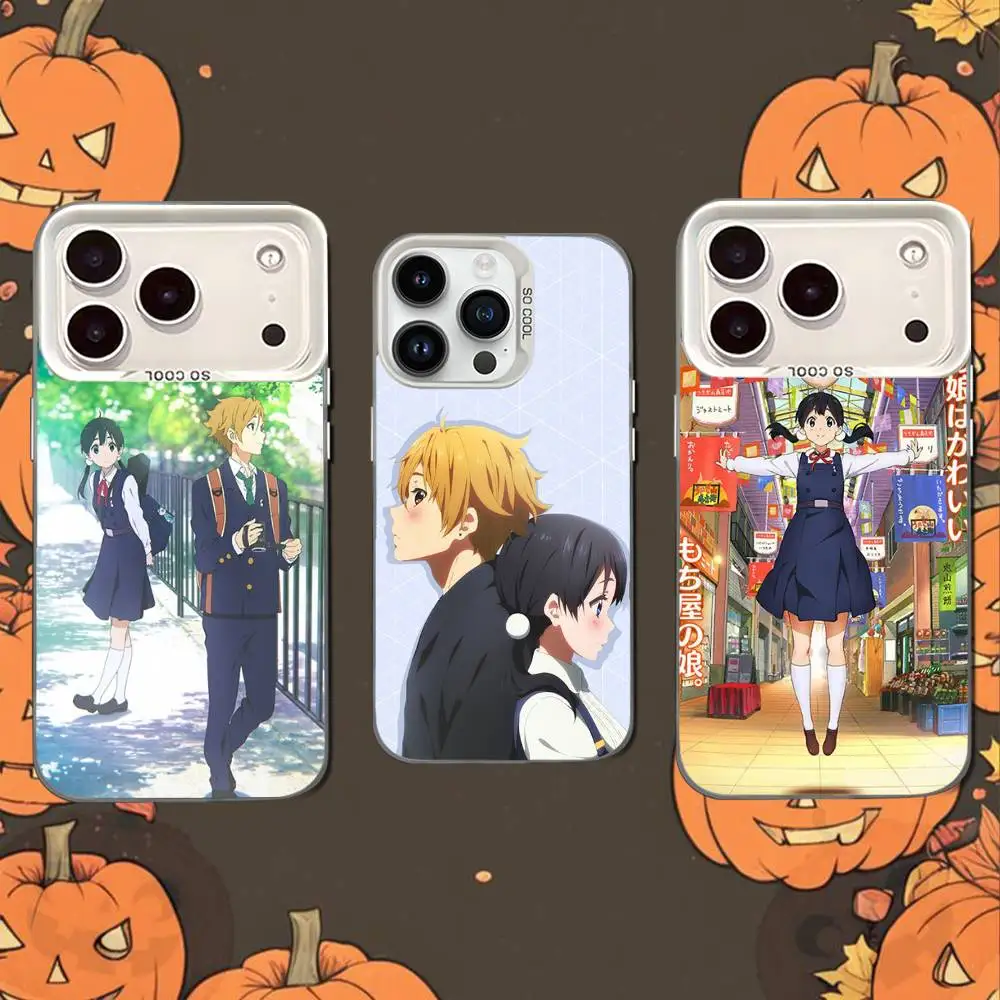 Funda de teléfono T-Tamako Anime Market para iPhone 15,16,17,13,14,12,11,Pro,XS,Max,Plus,Mini,SE, funda blanca mate a prueba de golpes