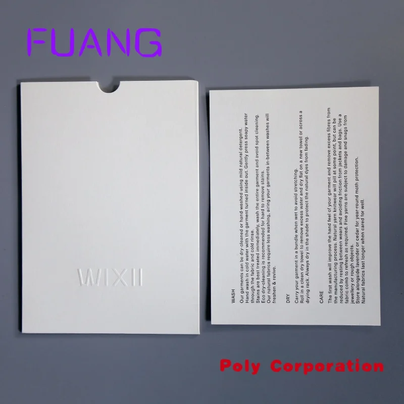 Custom  Embossed Logo Matt White Art Paper Custom Paper White Envelopes With Thank You Card For Fashion Brand