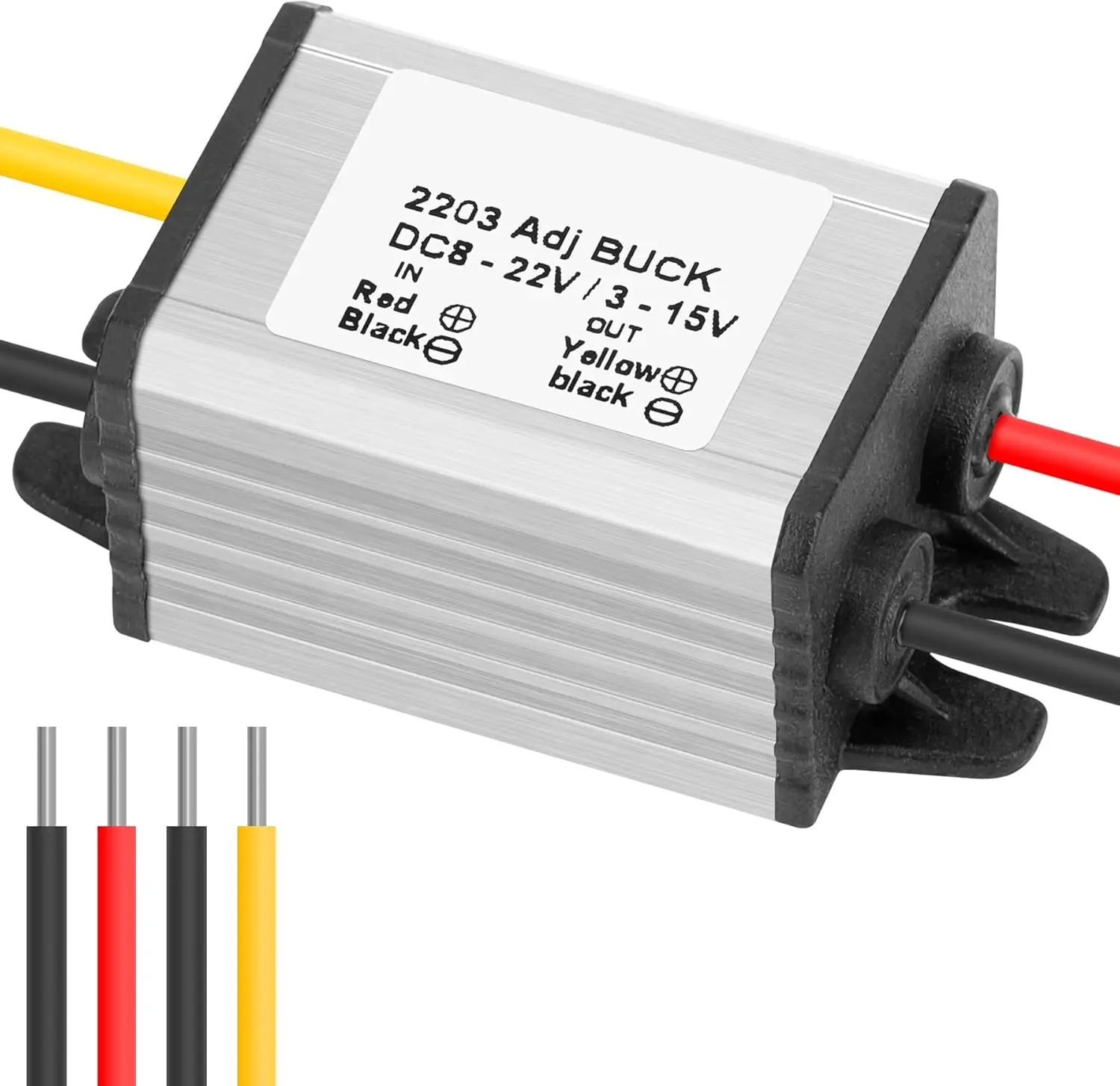 

DC 8-35V to DC 3-15V Buck Converter, DC18V20V24V to DC 12V 3A Step Down Converter Waterproof Voltage Regulator Power Supply Buck