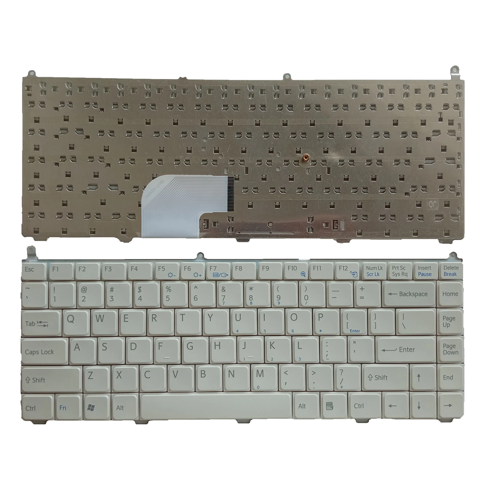 Teclado branco para sony vaio vgn-ar vgn-fe vgn-ar850e vgn-ar870 vgn-ar270p, novo