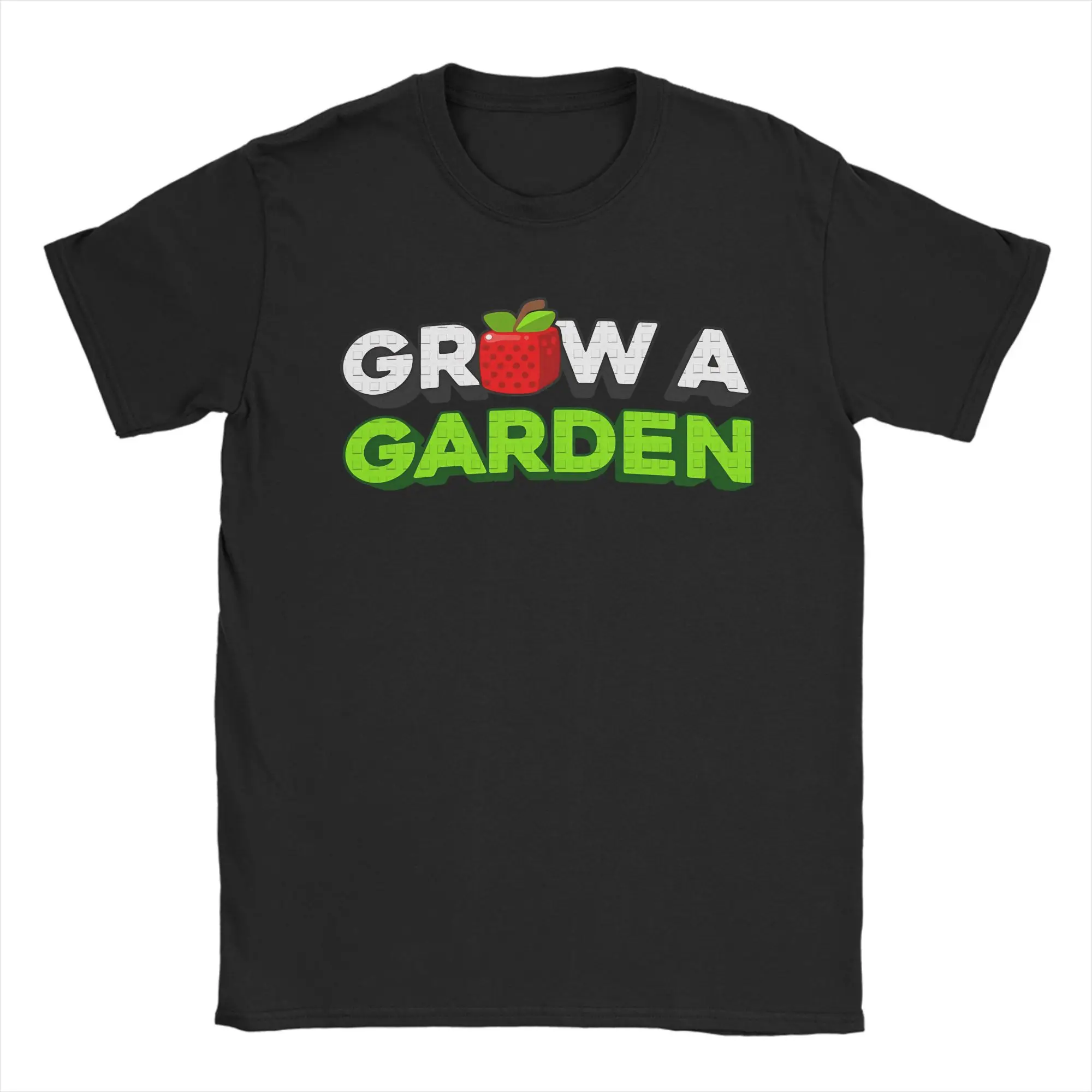 

Printed Grow A Garden Vintage Garden Green A Thumb Game TShirt Men Cotton Short Sleeve Crewneck Summer Tops Shirts Anime Clothes