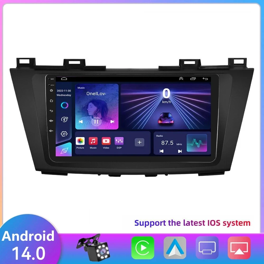 

4G+WiFi Car Radio Multimedia For MAZDA 5 Mazda 5 2010- 2015 Stereo Autoradio Navigation GPS Video Player Audio RDS DSP