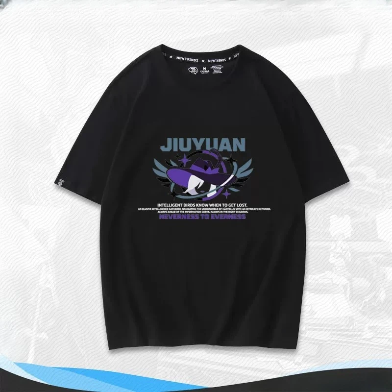 Anime NTE Neverness To Everness Oversized T Shirt Zero‌ Baicang‌ Hathor‌ Jiuyuan‌ Daffodill‌ Cosplay Short Sleele Graphics Tees