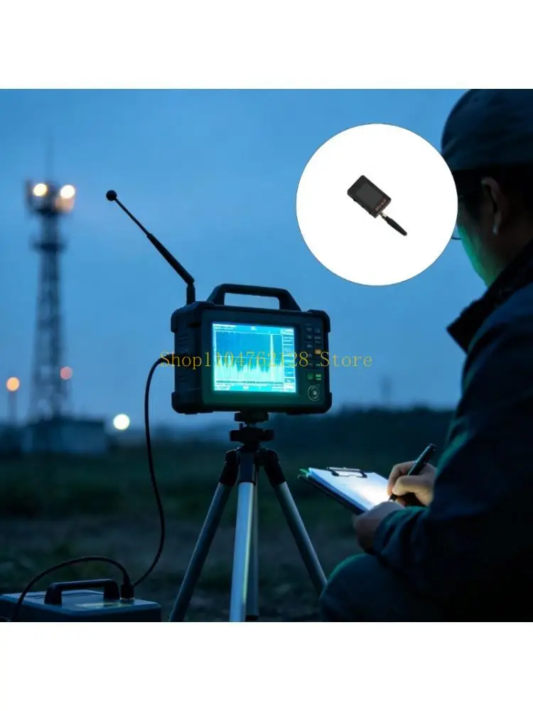 Tuning Work Field Strength Meter with Handheld Readout, Front Display, Type C Charging and Threaded Radio Port for Daily Review