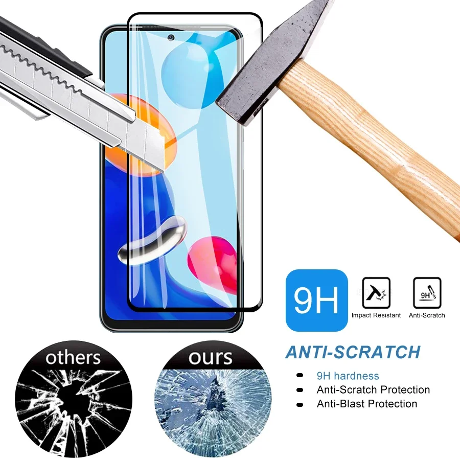 5 pezzi per Xiaomi Redmi Note 11 Pro Plus Max 4G 5G protezione schermo per Redmi 11T 11E 11SE Pro copertura completa pellicola in vetro temperato 9H