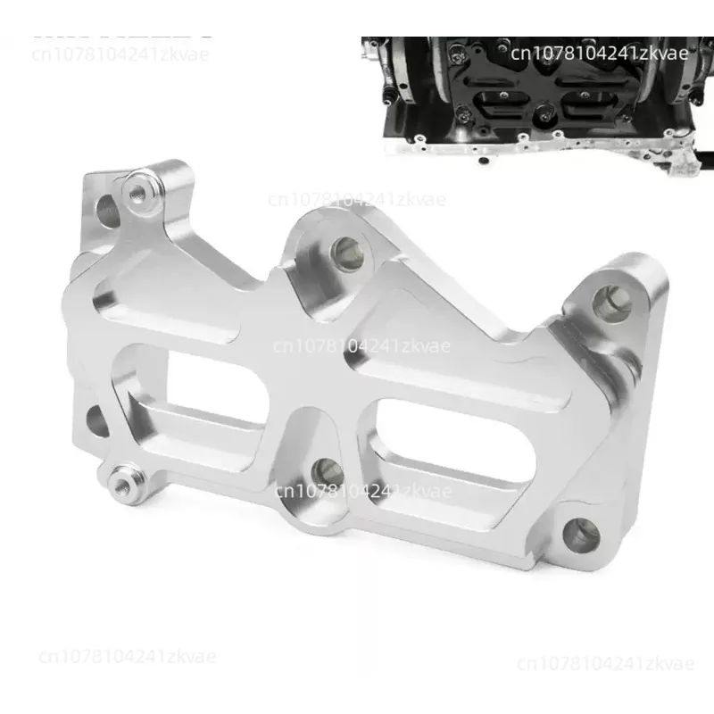Engine Main Block Girdle, Silver Billet Block Girdle With Dowel Pin For Modified Engine