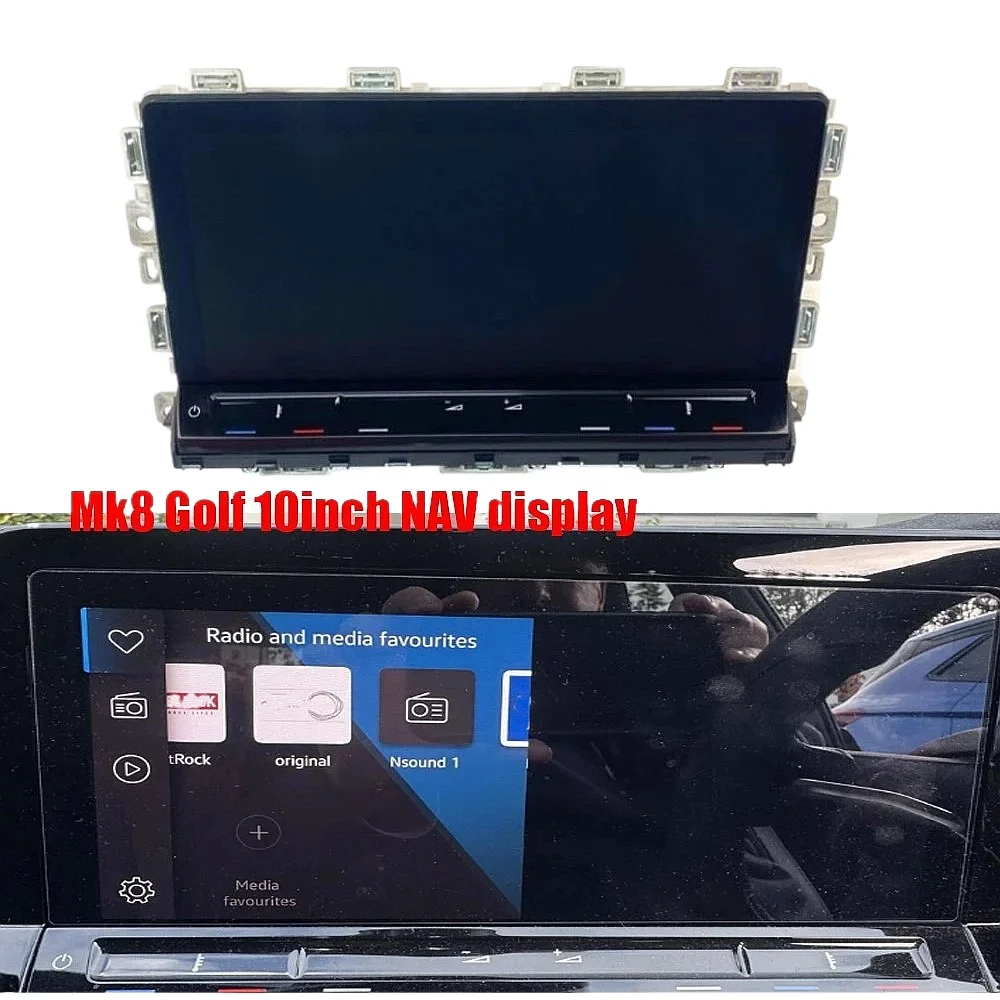 

10" LCD Display 5H0919605 Replacement for Volkswagen Golf VIII MK8 Head Unit Sat Nav Radio Screen