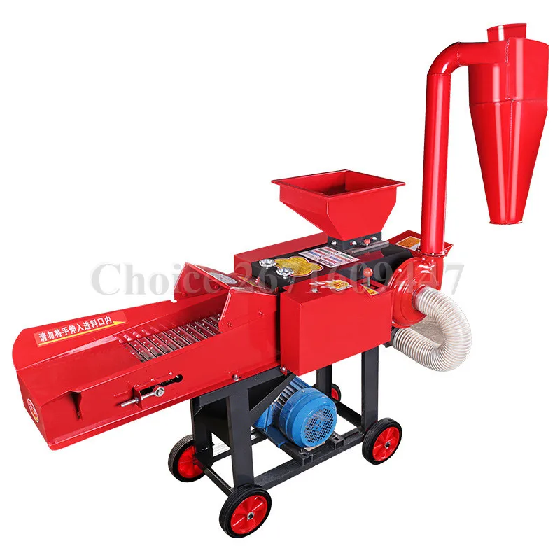 Automatic Farm Use Hammer Mill Silage Cow Feed Chaff Grass Cutter Chopper Grinder Fodder for Sale