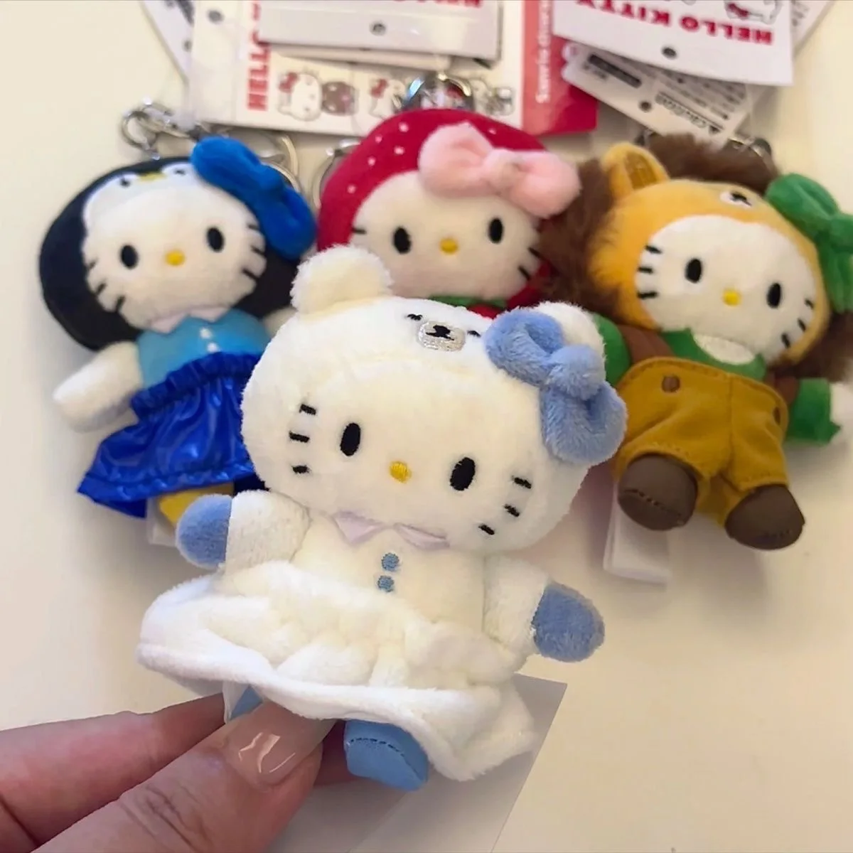 Breloczek Pluszowa Lalka Hello Kitty Urocza Zabawka Zabawki Dziewczęcy Plecak Dekoracja Prezent