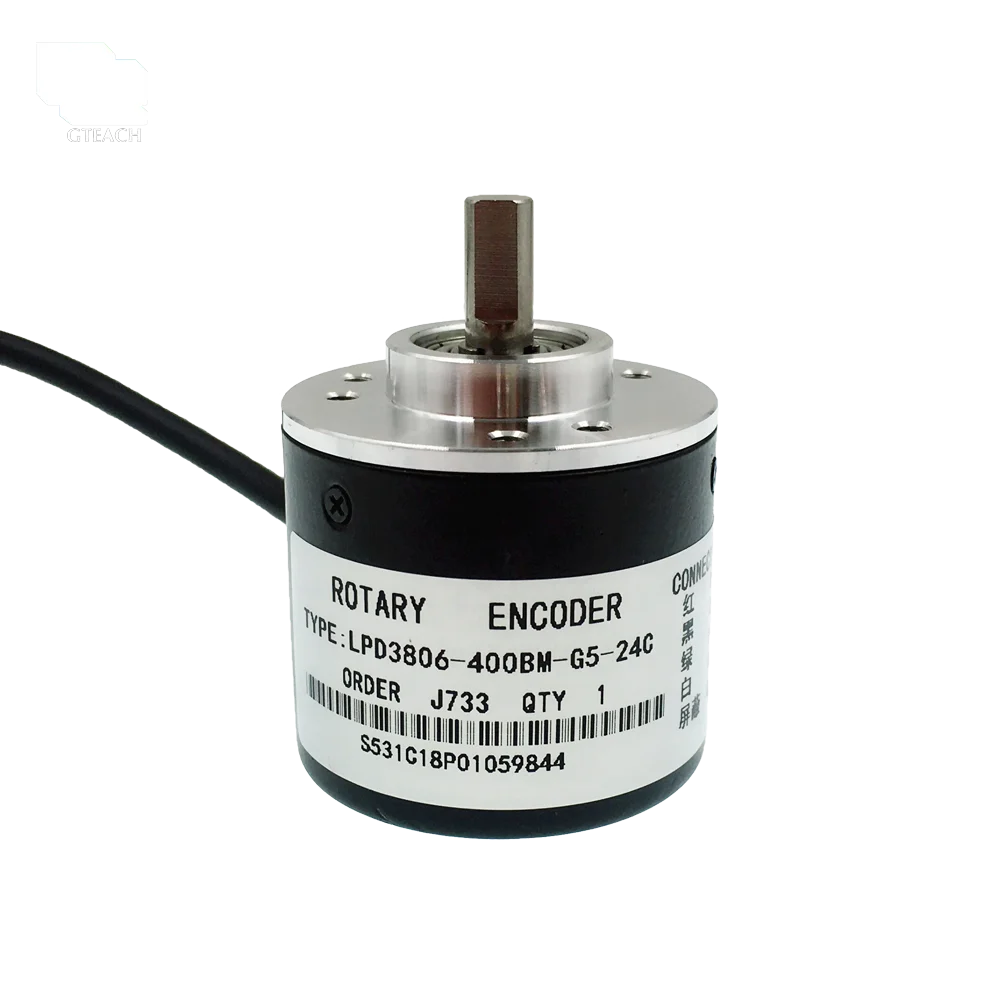 rotary encoder 400 ppr LPD3806-400BM-G5-24C A B Phase Incremental optical shaft 6mm Rotary Encoder