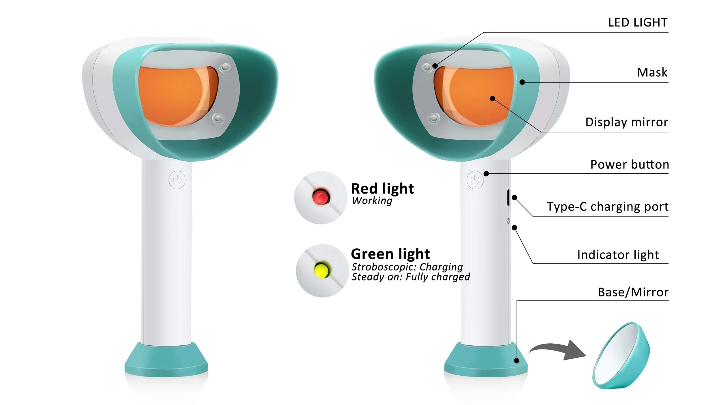 Plaque Detector Hand-held Bacteria Tester