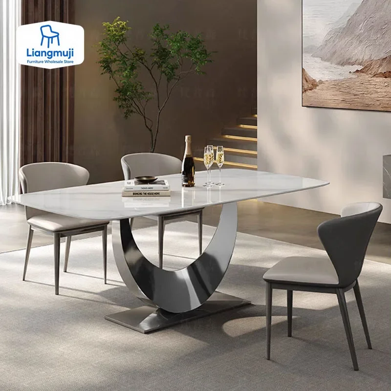 Service Table Designer Cafe Sedentary Dinning Tables Sets Marble Dining Reception Restaurant Extendable Esstisch Modern Rooms LT