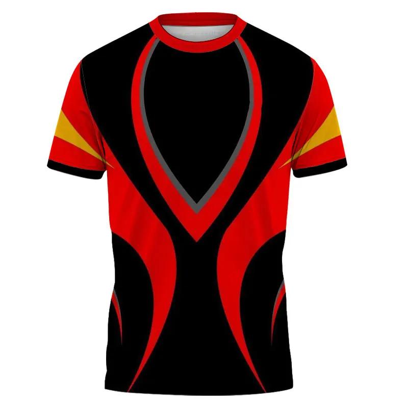 

Футболка мужская летняя спортивная, Свободный дышащий материал, удобная и быстросохнущая, с круглым вырезом, подходит для спорта и фитнеса