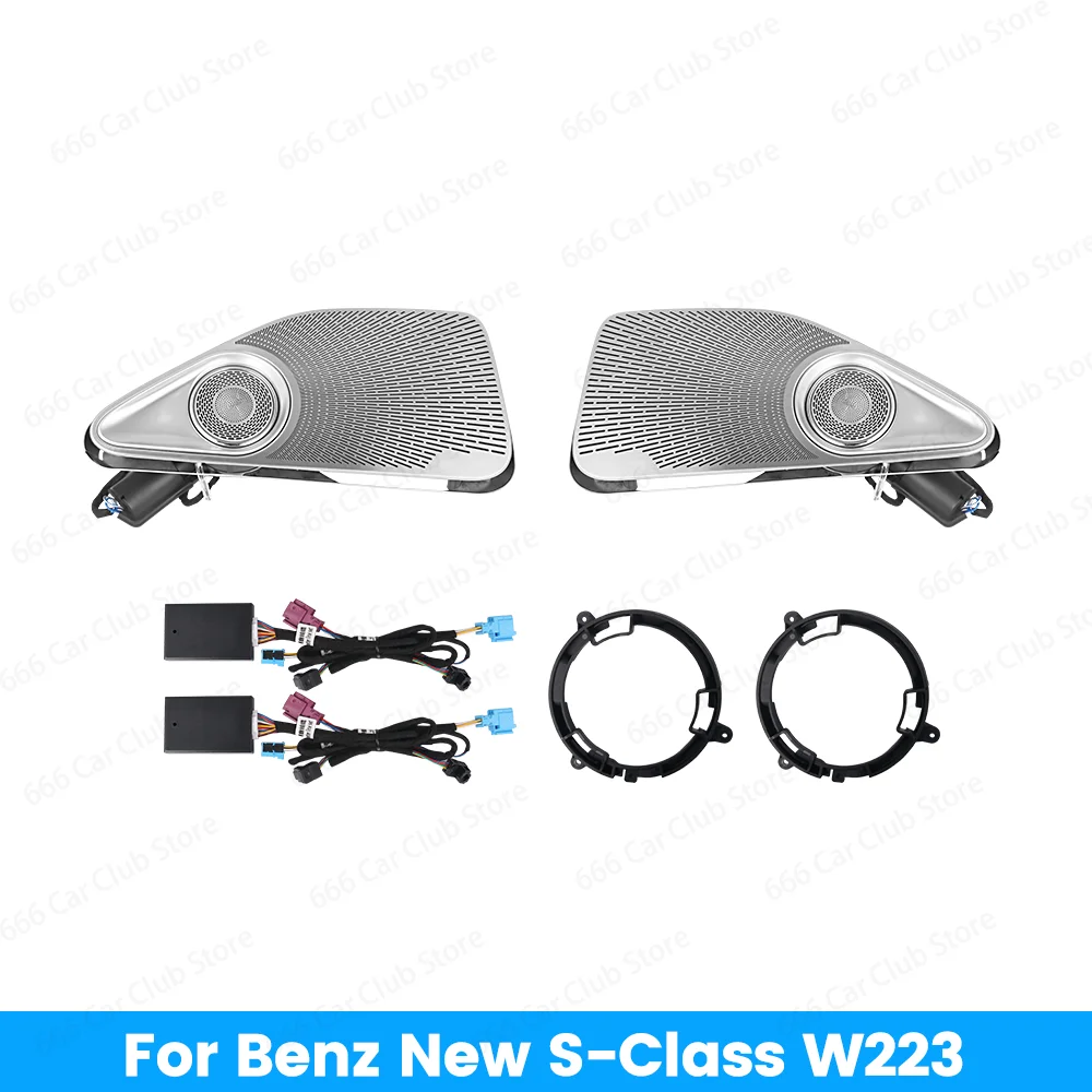 

64 Colors Rear Door Tweeter Speaker For Mercedes Benz New S class W223 S450L Maybach Speaker 2021+ Atmosphere lights Decoration