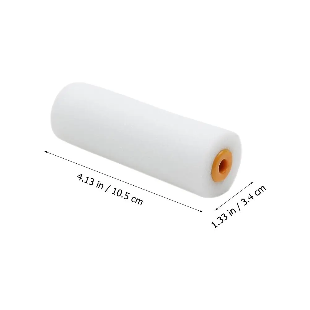 10pcs 10.5cm Paint Rollers Covers Replacement Paint Rollers Frame Foam Paint Roller Sleeves Painting Brushes Handle