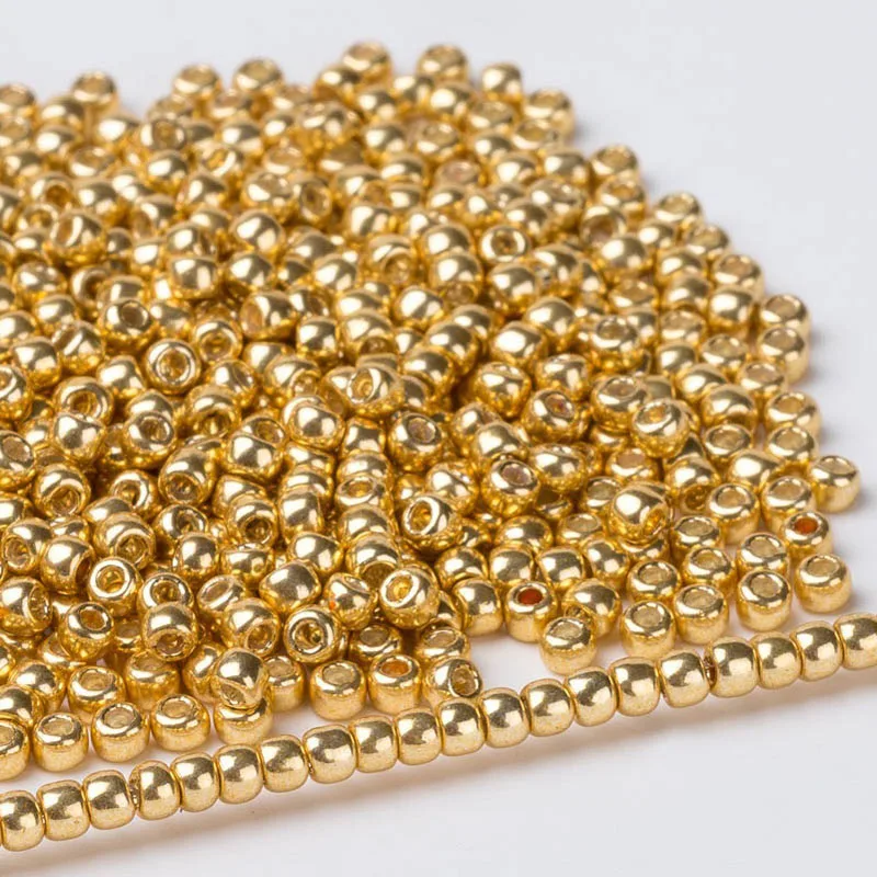 TOHO Beads From Japan Are Electroplated With Metal Circular Glass Beads Used For DIY Bracelets Rings Pendants And Weaving
