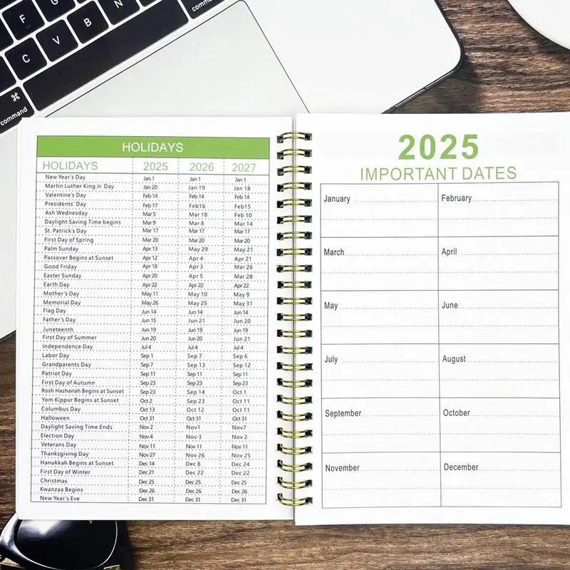 2025-2027 مخطط شهري دفتر مخطط الحياة الأسبوعية مخطط شهري حلزوني مخطط الحياة الأسبوعية للأطفال الطلاب المعلمين