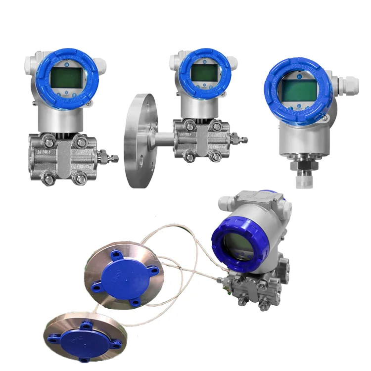 

High-Precision Industrial Differential Pressure Sensor Transmitter 0~1.5KPa~35MPa for Measuring Tank Level Pressure